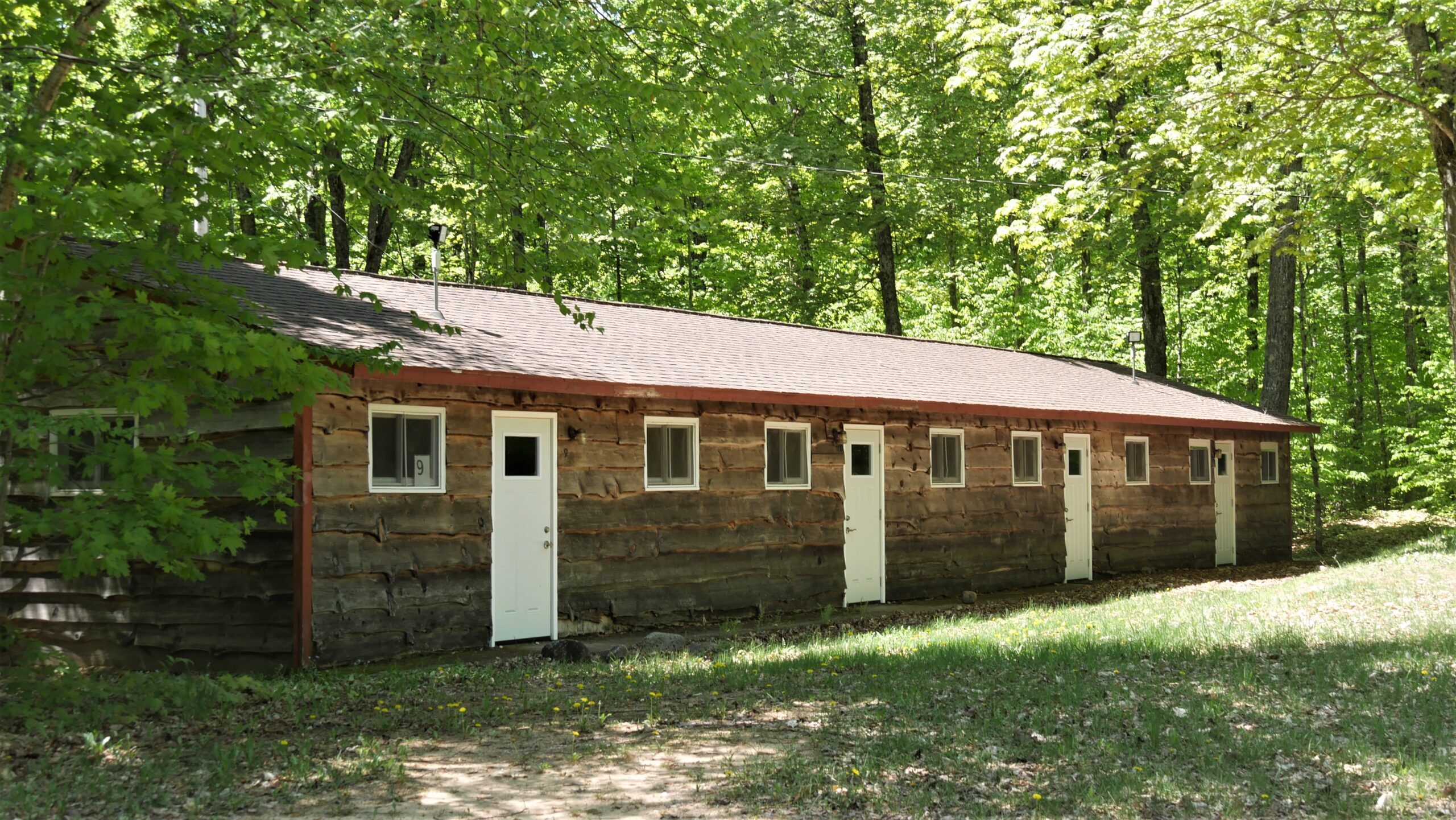 bunkhouse dorm in forest